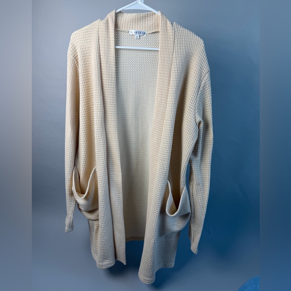 Blakely Lola Waffle Knit Open Front Cardigan